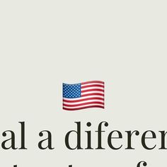 an american flag and the words social a different language for america written in black on a white background