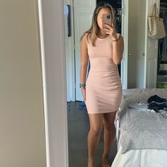 Casual But Can Also Be Dressed Up. Length Of Dress Is Adjustable With The Strings On The Side. There Are Shoulder Pads In The Dress But Seems Like They Can Easily Be Cut Out. 5’2 For Reference. Boutique Dress, Dress Picture, Boutique Dresses, On The Side, Get Dressed, Shoulder Pads, Pink Ladies, The Dress, Colorful Dresses