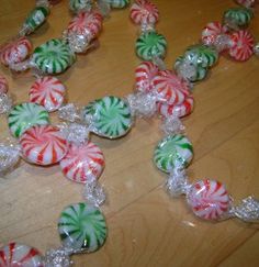 some candy canes are on a table