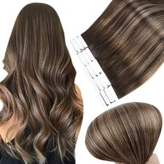 Straight Brown Balayage, Hair Balayage Highlights, Balyage Hair, Hair Extensions Balayage, Highlights For Dark Brown Hair, All Hair Styles, Tape Extensions, Color Balayage, Balayage Color