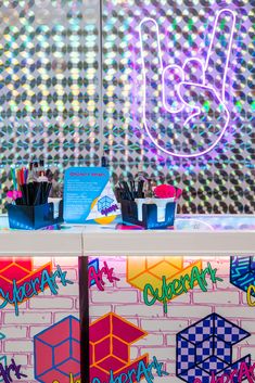 colorful-corporate-event Business Anniversary Ideas, 90s Pop Art, Business Anniversary, Adult Party Themes, Anniversary Ideas, Welcome To The Party, Work Party