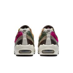 Nike Womens WMNS Air Max 95 Premium 'Animal Floral Prints' Light Bone/White/Velvet Brown/Olive Grey/Pink Blast/Poison Green CZ8102-001 Air Max Style, Basket Nike, Air Max 90 Premium, Baskets Nike, Adidas Spezial, Air Max Women, White Velvet, Bone White, Nike Air Max Plus