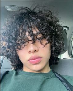 Masc Long Curly Hair, Latino Boys Curly Hair, Mix Guys With Curly Hair, Curly Hair Guys, Leng Guys With Curly Hair, Metalhead Guy Curly Hair, Ethan Garcia, Mexican Hairstyles