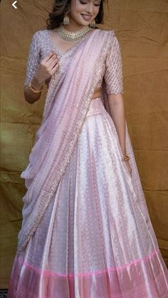 #weddingdress #ghaghara #lengha #ethnic Beautiful Lehengas, Trendy Outfits Indian, Simple Saree Designs