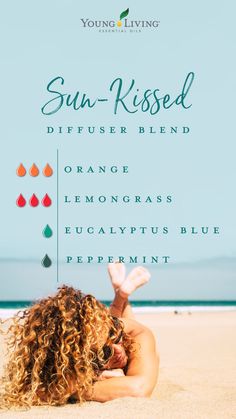 Breathe in the aroma of Orange and Lemongrass boosted by the invigorating, sharp scent of Peppermint and Eucalyptus Blue in this Sun-Kissed essential oil diffuser blend. #summerblend #diffuserblends #yleo #essentialoils Summer Diffuser Blends, Essential Oil Combinations, Essential Oils 101, Essential Oil Diffuser Blends Recipes, Magia Das Ervas, Young Living Essential Oils Recipes, Essential Oil Diffuser Recipes, Yl Essential Oils, Oil Diffuser Recipes