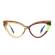 Myles Cat Eye Brown Glasses - Aoolia.com Brown Glasses, Color Accents, Glasses For Women, Square Glasses, Eye Shape, Cat Eye Glasses, Glasses Online, Eye Shapes, Prescription Glasses