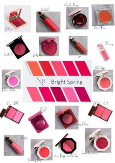 Clear Spring Makeup, Bright Spring Lipstick, Spring Lipstick Colors, Bright Spring Clothes, Spring Lip Colors