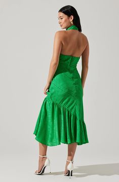 Dresses Long Sleeve Formal, Wedding Guest Dresses Long, Halter Midi Dress, Astr The Label, Skirt Midi, Flattering Dresses, Green Midi Dress, Ruffled Maxi Dress, Printed Midi Dress