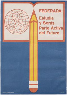 an old poster with a pencil in the middle