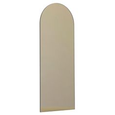 an arch shaped mirror is shown against a white background, with no one in it