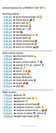 Good Routines For School, Glow Up Day Routine School, My School Routine, Back To School Schedule For Teens, School List Aesthetic, How To Increase Word Count, Good After School Routines, School Day Morning Routine, School Morning Routine List