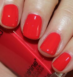 Wet n Wild Wild Shine Nail Color Grasping at Strawberries-on Allure Magazine's top drugstore products list 2015-$1.00 Nail Color For Spring, Pharmacy Products, Strawberry Nails, Drugstore Products, Wild Makeup, Beauty Marks, Allure Magazine, Super Cute Nails, Spring Nail Colors