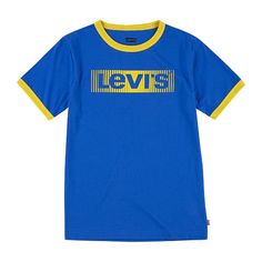 ****Send A Reasonable Offer If Interested**** ****Browse All Of My Listings For Kids Clothing, Shoes And Accessories**** Brand New With Tags Levi's Boys Short Sleeve Crew Neck T-Shirt 100% Cotton Tagless Color: Blue & Yellow Levi's Blue Crew Neck Tops, Levis Tshirt, Purple Logo, Levis Shirt, Crew Neck Tshirt, Accessories Brand, Red T, Boys Jeans, Red Tshirt