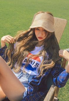 Kpop Poses, Tennis Fashion Editorial, Girl Selca, Korean Image, Pop Makeup, Blonde Asian, Park Sora, Dress Photoshoot, Tennis Fashion