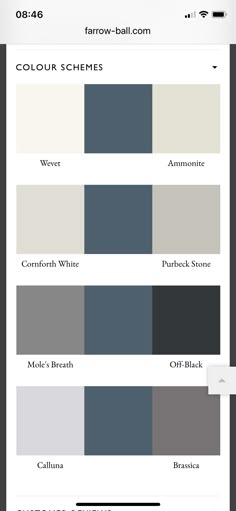 the color scheme for gray and white is shown in this screenshote screen shot