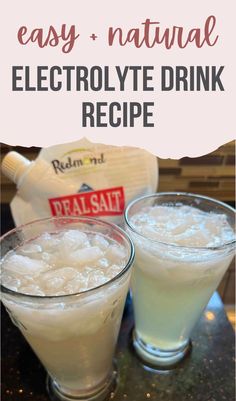 electrolyte drink recipe DIY Summer Wellness, Drink Recipe, Easy Homemade, Maple Syrup, Sea Salt