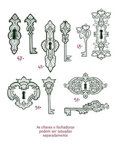 an image of different styles of decorative door handles