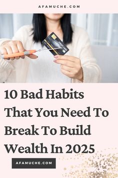 Best personal finance tips and money management tips on habits that are keeping you poor, habits that will make you poor forever, poor money habits, money habits to break, bad spending habits and how to eliminate these Bad Money, Habits To Break, Money Management Tips, Personal Finance Tips, Money Habits, Budget Printables, Spending Habits, Cost Of Living, Financial Information