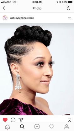 Professional Braids For Work, Modern Updos, Beautiful Updos, Edgy Updo, Afro Puff Hairstyles, Modern Updo, Mommy Hairstyles, Five Minute Hairstyles, Natural Hair Ponytail