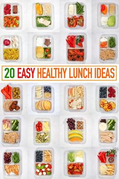 20 easy healthy lunch ideas in plastic containers