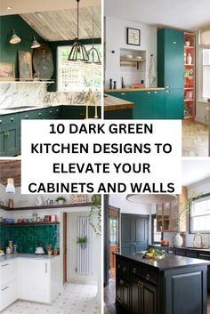 green kitchen designs to elevate your cabinets and walls