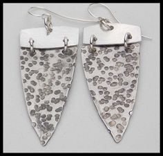 HAMMERED SHIELDS  Handforged Hammered by sandrawebsterjewelry Nickel-free Pewter Silver Earrings, Soldered Silver Teardrop Earrings, Silver Soldered Teardrop Earrings, Silver Teardrop Soldered Earrings, Irish Ring, Unique Sterling Silver Jewelry, Pewter Earrings, Big Statement Earrings, Metal Clay Jewelry