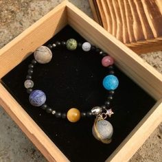 Planet Bracelet, Galaxy Jewelry, Magical Jewelry, Fancy Jewellery, Fantasy Jewelry, Girly Jewelry, Bijoux Diy, Solar System