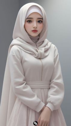 Fesyen Islam, Hijab Designs, Mode Abaya, Muslim Women Hijab, 캐릭터 드로잉, Beautiful Muslim Women, Hijab Fashion Inspiration, Hijabi Girl