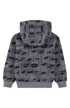 Cotton-blend fleece brings all-activity comfort to a hoodie that keeps your kid playing and winning in decades of heritage Nike logos. 60% cotton, 40% polyester Machine wash, tumble dry Imported Nike Fleece Hoodie With Logo Print, Nike Cotton Hoodie With Letter Print, Nike Cotton Hoodie With Graphic Print, Nike Fleece Hoodie With Letter Print, Nike Logos, Nike Kids, Kids Logo, Nike Logo, Fleece Hoodie