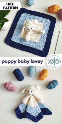 crochet pattern for puppy baby lovey