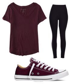 Untitled #5 by ramseytory on Polyvore featuring polyvore, AÃ©ropostale and Converse Daily Look Outfits Casual, Daily Look Outfits, Burgundy Converse, Outfit Converse, Capsule Wardrobe Women, Trendy Dress Outfits, Denim Wear, Future Outfit, Outfits With Converse