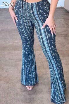 Slim Trousers, Polyester Pants, Vintage Hippie, Printed Trousers, Boho Print, Type Of Pants, Slim Pants, Style Boho, Botswana