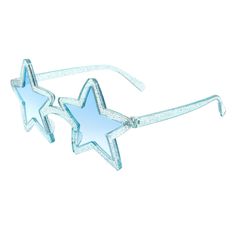 Star Shape Sunglasses Glittery Fun Festive Cute Party Shades UV400 Be the life of the party this summer with PASTL Starlight Sunglasses! Whether you're attending a festival, backyard BBQ, or pool party, these fun and festive shades will set you apart from the rest. With a cute star-shaped frame, these sunglasses will keep you looking cool and stylish all day long! Measurements: 5 5/8" (143 mm) Width x 2 5/8" (67 mm) Height Lens width: 55 mm Lens height: 42 mm Bridge: 32 mm Arm: 139 mm UV400 Prot Shape Sunglasses, Cute Stars, Life Of The Party, Backyard Bbq, Star Shape, Pool Party, This Summer, Pouch, Festival