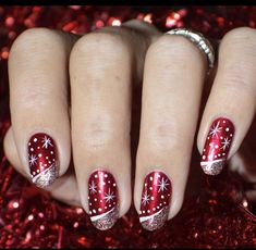 Festive Nails Winter, Nail Art Designs Bridal, Christmas Coffin Nails, Bridal Nail Art Designs, Winter Nails 2023, Nail 2023, Wedding Nail Art Design