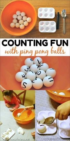 an image of counting fun with ping pong balls