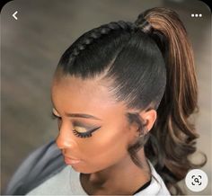 Prom Ponytail Hairstyles, Black Haircut Styles, Cute Ponytail Hairstyles, High Ponytail Hairstyles, Ponytail Hairstyles Easy, Cute Ponytails, Black Ponytail Hairstyles, Short Hair Black, American Hairstyles