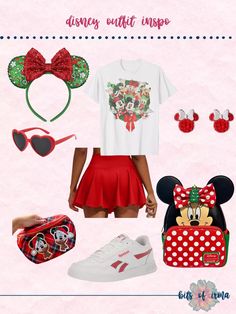 CLICK THE PHOTO TO SHOP! || Disney Outfit Idea Disney | Disney Park | Disney World | Magic Kingdom | Epcot | Hollywood Studios | Family Outfits | Disney Outfits | What to wear to theme parks | Theme park outfits | Disney ears | Disney World Outfit Ideas Disney outfit | Disney shirt | disney outfit ideas | disney style | Star Wars style | Disney | Wdw | Walt Disney World | Disney Aesthetic | Theme Park Outfit | Disney ears | Disney style outfit | Disney outfit ideas | Loungefly | Mickey!|Minnie | Mickey’s Very Merry Christmas Mickeys Very Merry Christmas Outfits, Disney Christmas Outfits Family, Hollywood Studios Disney Outfits, Aesthetic Theme Park, Cute Disney World Outfits, Disney World Outfit Ideas, Epcot Outfit Ideas