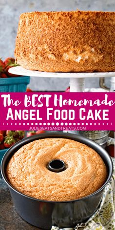 the best homemade angel food cake recipe is made with just 3 ingredients and it's ready to be eaten