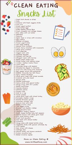 Here's a great list of Clean eating snacks ideas for meal planning and meal prep. Are you looking for healthy snacks to feed your family? These clean eating snack ideas are the best! Quick and easy snacks for clean eating plus snack recipes with only clean ingredients. Even includes lots of prepackaged clean snacks too. Quick And Easy Snacks, Frozen Yogurt Bites, Snacks List, Clean Snacks, Yogurt Bites, Snacks Ideas, Resep Diet, Healthy Grains, Easy Healthy Meal Prep