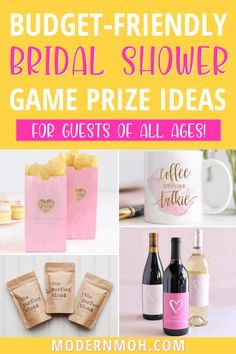 the best bridal shower game prize ideas for guests of all ages to play with