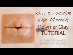 an advertisement for polymer clay with the words how to sculpt the mouth in it