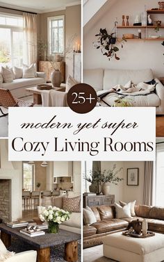 modern yet simple cozy living rooms