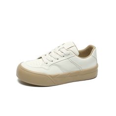 Gender: Men Type: Sneakers Main Materials: PU Insole:Textile Sole: Rubber Type of Closure: Lace-up Style: Daily, Casual, Fashion Season: Spring, Autumn Heel Height: Low (1-3 cm) Flat Heel Synthetic Skate Shoes With Rubber Sole, Cream Skate Shoes With Vulcanized Sole, Beige Leather Canvas Shoes With Round Toe, Synthetic Flat Heel Skate Shoes With Laces, Synthetic Skate Shoes With Vulcanized Sole, Spring Skate Shoes With Textured Sole And Round Toe, Beige Leather Skate Shoes With Round Toe, Synthetic Platform Sneakers With Vulcanized Sole, Synthetic Canvas Shoes With Rubber Sole And Round Toe