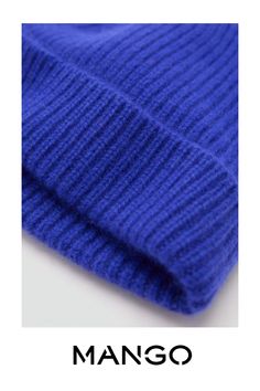 Cashmere wool-blend fabric, Unclosed Wool Caps, Cashmere Wool, Caps For Women, Color Azul, Hats For Women, Mango, Cashmere, Pen, Blue Color