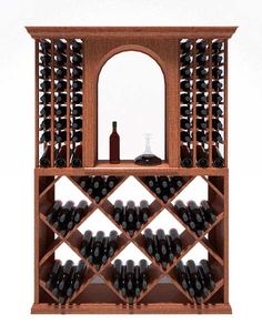 5 Foot RediCellar Wine Cellar Storage Solution- 210 Bottle Capacity Wood Wine Cellar, Custom Wine Room, Wine Cellar Racks, Wine Closet, Beer Storage, Home Wine Cellars, Custom Wine Cellars, Wine Cellar Design, Wine Rack Storage