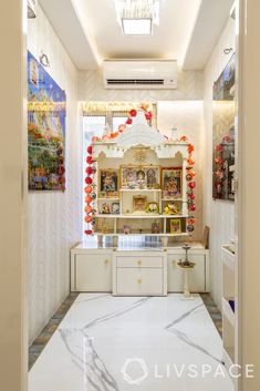 Latest False Ceiling Designs, Home Decor Indian, Pooja Mandir, Interior Design Your Home, Pooja Room Door Design, Pooja Room Design, Room Door Design