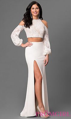 I like Style LF-24116 from PromGirl.com, do you like? Prom Dress With Long Sleeves, Open Back Prom Dress, Two Piece Prom Dress, Back Prom Dress, Two Piece Prom, Informal Wedding Dresses, Classy Gowns, Simply Dresses, Destination Wedding Dress