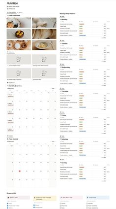 Free Notion Templates Notion Aesthetic Template, Notion Template Planner, Nutrition Template, Notion Meal Planner, Notion Calendar, Notion Planner Template, Notion Inspo