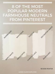 the most popular modern farmhouse neutrals from pinterest