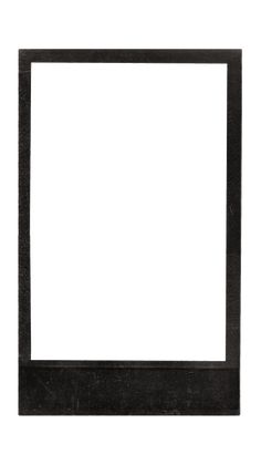 an empty black frame on a white background